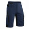 Hiauspor Kurze Hosen Herren, Leichte Wanderhose Atmungsaktiv Schnelltrocknen Cargo Bermuda Shorts Elastische Radlerhose MTB Fahrradhose Outdoorhose Sport Radhose Sommer mit 6 Taschen (Navy, XL)