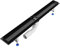 Grundkörper-SET für Duschrinne 70 cm AQUABAD® SDS Schwarz Matt aus Edelstahl inkl. Haarsieb/Ablauf waagerecht - Abgang mittig (Ohne Abdeckung - separat erhältlich)