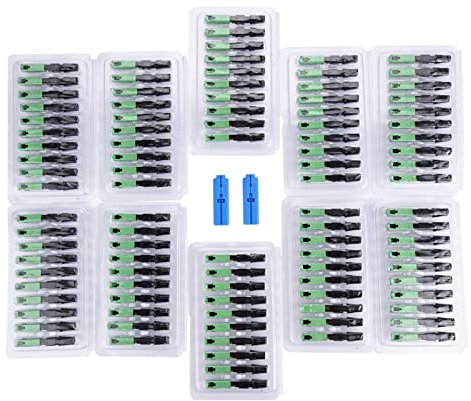 DEWIN Connecteur Rapide de Fibre, 100 pièces Connecteurs SC Rapide de Connecteur de Fibre Connecteurs pour Fibres Optiques Fibre Optique Connecteur Rapide pour la Fibre électrique Industrielle de FTTH