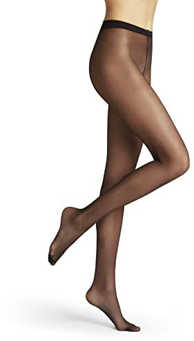 FALKE Damen Strumpfhose Pure Matt 20 DEN W Ti transparent einfarbig 1 Stück, Schwarz Black 3009, L