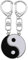 Porte-clés assortis pour couple pour mari et femme, porte-clés Yin Yang pour couple, cadeau d'anniversaire pour meilleurs amis, meilleure amie, Porte-clés., Small