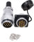 Eonvic WEIPU WS28 Connettore impermeabile IP67 metallo maschio femmina presa quadrata montaggio a pannello connettore cavo aviazione (10 pin)