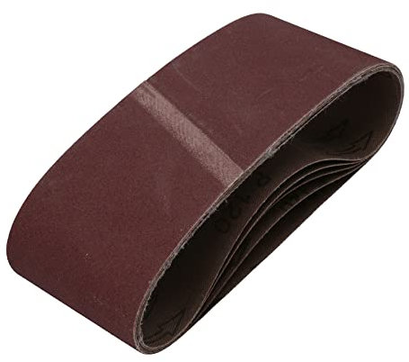 75mm x 457mm 120 Grit Fine Abrasive Sanding Belt Sander Discs 5 Pack