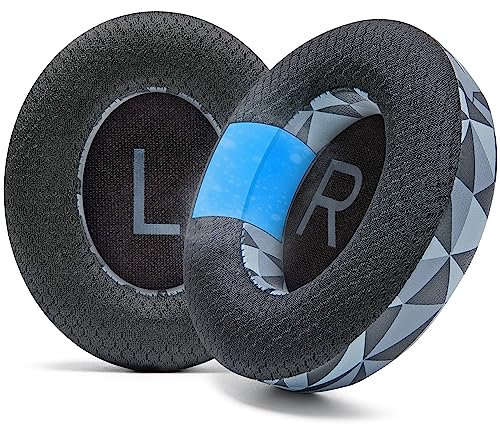 WC FreeZe NC700 - Cuscinetti auricolari in gel di raffreddamento per cuffie Bose Noise Cancelling 700 | Tessuto sportivo traspirante, gel rinfrescante, extra spesso e più fresco più a lungo | Geo Grey