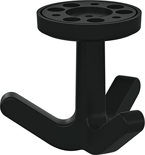 HEWI Dreifach-Drehhaken 477.94B030 elastisch, Kunstoff TPU tiefschwarz matt