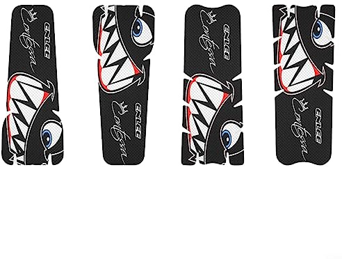 Handlebar Crank Sticker,Anti-Scratch Handlebar Protective Film Sticker And Crank Sticker Cycling Decoration(Shark-Shaped)
