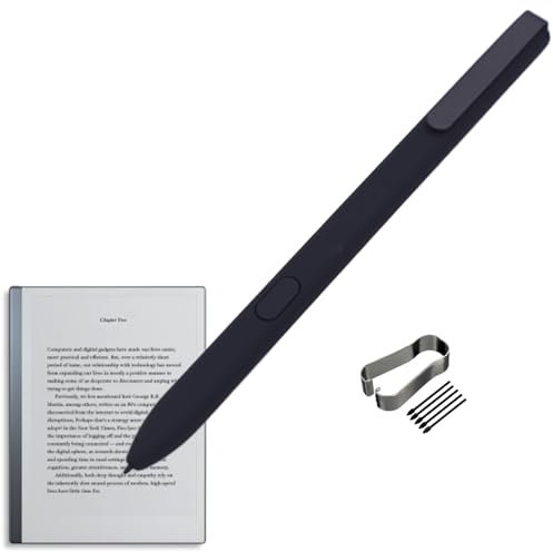 Stylus Pen 2 for Remarkable 2/1 Tablet Notebook Compatible with Remarkable 2/1 Stylus Pen, EMR Device Compatible, No Charging Needed, No Setup, with Replacement Tips/Nibs(Black)