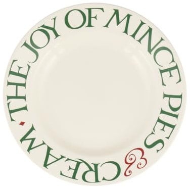 Emma Bridgewater Christmas Toast & Marmalade Joy of Mince Pies 8 1/2 Inch Plate, 1CTO070063