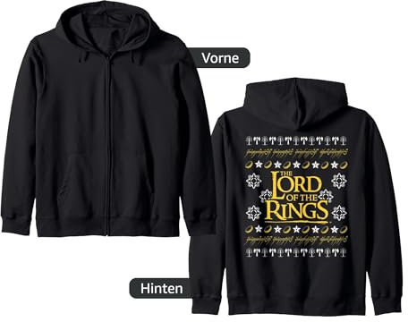 The Lord of the Rings Ugly Christmas Logo Kapuzenjacke
