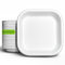 ECOWINGS 6 Inch Small Square Paper Plates, Made from Natural Bagasse - Microwave-Safe and Eco-Friendly Disposable Tableware - Perfect for Starters Or Desserts. (Pack of 50)