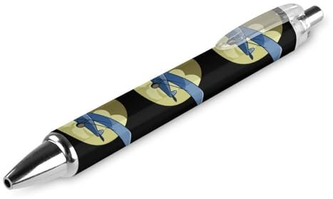 Zltegako Klassischer Druckkugelschreiber im Flugzeug, schwarze Tinte, Kugelschreiber, Arbeitsstifte für Männer und Frauen, 1 Stück