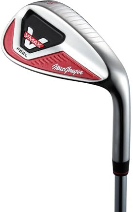 MacGregor V-Max Lightweight Wedge Golf Club, 52, 56 & 60 Degree, Black or Chrome, Mens Right Hand