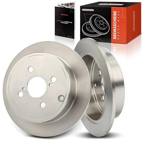 Frankberg 2x Bremsscheiben Bremsscheibe Hinterachse Links Rechts Kompatibel mit C.o.r.o.l.l.a E12 1.4L 2001-2004 Yaris NCP1 NLP1 SCP1 1.0L 1999-2005 Replace# 4243102071