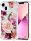 Sidande Case for iPhone 13 Mini Case, Apple 13 Mini 5.4 Case for Girls Women, Clear Floral Soft Flexible TPU Slim Phone Protective Case Cover for iPhone 13 Mini Purple Flower