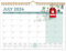18 Mo Calendar 2024/25, A4 Wall Calendar 2024-2025, Monthly 2025 Calendar for Family Planner, Month to View From July 2024 - Dec.2025, Academic Calender for Office Kitchen - Big Leaf