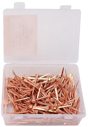 250 Pièces Clous en Fer à Cheval, Clou en Fer à Cheval Plaqué Cuivre Avec Boîte de Rangement, Outils en Fer à Cheval Faciles à Transporter pour L'Entraînement Des Chevaux et Les Sp (2,01 pouces)
