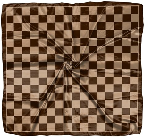 Deokke Kopftuch Damen,Bandana Damen,70x70cm Seide Feeling Quadratische Satin,Kopf Schal Wrap Headwear Mode Ästhetische Nette Dekoration Frauen Mädchen