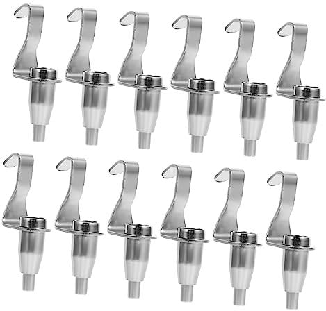 WHAMVOX 12stücke Bilderschienen Haken Zum Aufhängen Von Bildern Haken Für Fotoschienen Drahtseile Einstellbare Draht Seil Aufhänger Bild Zubehör Für Draht Seil