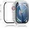 Haofun 2 Piezas Fundas Compatible con Apple Watch Series 10 42mm, para Protector Pantalla Cristal Templado HD Protección Completa PC Dura Estuche Case - Transparente