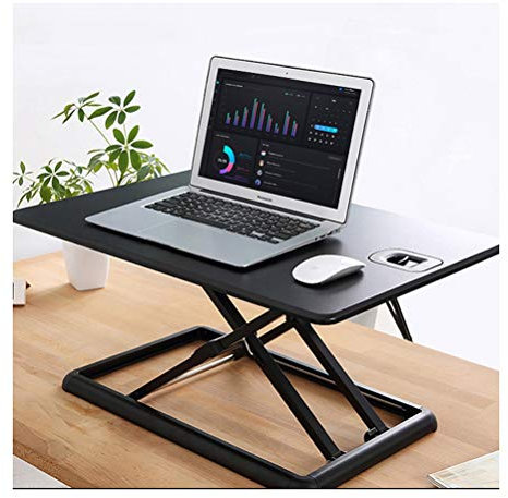 Table Laptop Lap Desk, Lap Table, Days Table, for Gaming Sofa Bed Travel and Use Table with Wheels over Bed, BINFC, Black, Ordinary