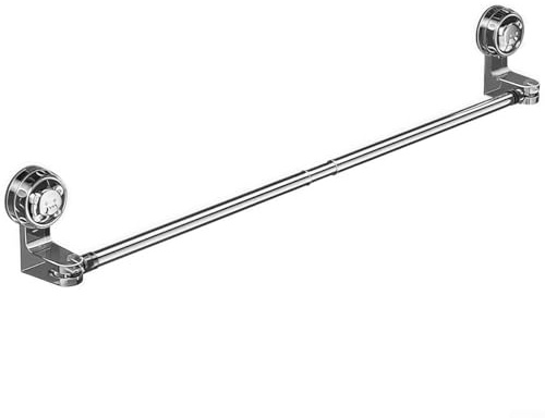 Handtuchhalter mit Saugnapf – 50–100 cm verstellbar für Badezimmer Edelstahl Küche Handtuchhalter – Halter Aufbewahrung Aufhänger – ohne Bohren Handtuchstange (50–100 cm)