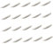 TOGEVAL 20Pcs Stainless Steel Dip Pen Nibs for Calligraphy Replacement Nibs for Fountain Pens for Artists Students and Beginners to Enhance Writing Skills
