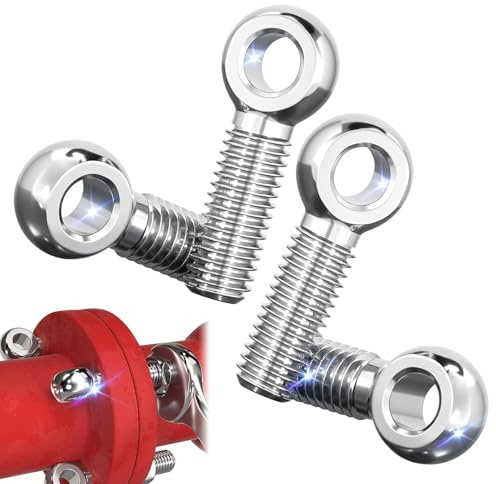 4 viti a occhiello M8, in acciaio inox, con occhielli a vite, bullone girevole, bullone a occhio di pesce, vite oculare, dado di sollevamento in acciaio inox 304, per la produzione di automobili