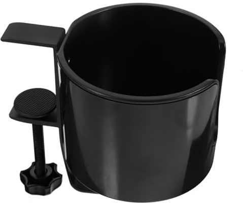 Angoily Multi-use Cup Holder with Headphone Hanger for Gaming Desk Table Side Cup Clip Stand Lightweight and Fixation for Office Classroom and Home Use