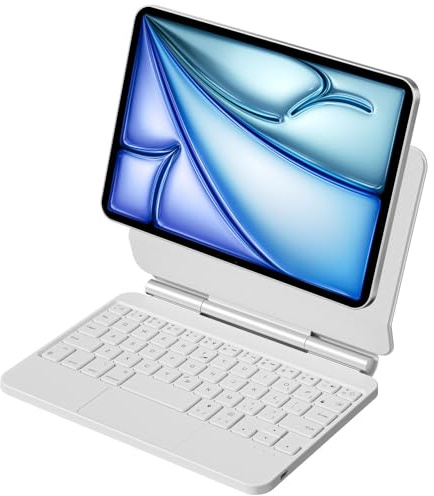 SCIMIN Étui clavier magique pour iPad mini (6ème génération) 8,3/iPad mini 7 (A17 Pro) 8,3, clavier Bluetooth sans fil avec support magnétique