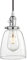 Pathson Verre Cloche Abat-jour Lampe Rétro Industrial Suspension Ajustable Pendentif Plafonnier Rétro Eclairage pour Café,Cuisine,Salle à Manger Chrome