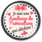 COLLEEN ILLUSTRATIONS Badge 56mm Je suis une auxiliaire de puériculture qui déchire