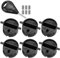Broco Surfbrett Stecker, 6PCS Surfbrett Endstücksteuerbetrieb Slot FCS FIN G5 Stecker Box mit Schrauben-Schlüssel-Schlüssel Schwarz