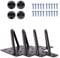Signstek 6 Inch (3/8 Diameter) Heavy Duty Hairpin Furniture Legs, Metal Home DIY Projects for TV Stand, Sofa, Cabinet, etc with Rubber Floor Protectors Black Set of 4