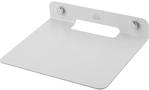 TXEsign Kleines Regal aus Metall, 15.2 cm kleines Wandregal, Lautsprecherhalterung, schwebendes Regal für Lautsprecher, Webcam, Sicherheitskamera, Figuren, Display-Regal, Weiß, 1 Stück