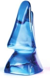 Eleganter, schimmernder Brillenhalter NASE aus Glas (Blau)