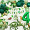 Konoz Dino Geburtstag Deko 4 Jahre, Kindergeburtstag Dekoration, Junge Dinosaurier Luftballon Safari Dschungel Grün