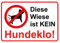 Daged Diese Wiese ist Kein Hundeklo Aufkleber 23x16 cm Hinweiszeichen Sicherheitszeichen Sticker T-080