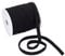 BENECREAT 25m de Cordons en Coton de Remplacement Plats Noirs, Corde à Cordon Plat de 8 mm de Large avec Bobines Vides en Plastique pour Accessoires de Vêtement