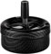 Carbon Look Metall Aschenbecher Wind Dreh Ascher Ashtray Löscher Schleuder Rund Schwarz Grau Silber