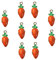 Yardenfun 10 STK Karotte Schlüsselanhänger Zubehör Karotte-Anhänger Osterkarotte hängende Ornamente schmuck anhänger Handgemachte Dekoration eine Halskette Medaillon Karotte DIY schmückt
