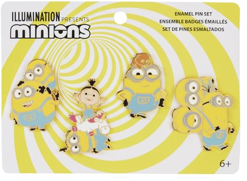 Loungefly Universal Minions 4-teiliges Anstecknadel-Set