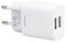 Leyf Chargeur USB 12 W 2 Ports, Chargeur Rapide, Bloc d'alimentation, câble de Charge USB A vers Type C (1 m), Chargeur Mural, Chargeur de Voyage, Adaptateur d'alimentation