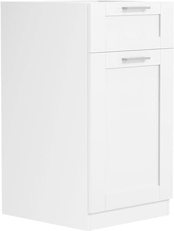 VCM Küchenschrank | Maße ca. H. 82 x B. 40 x T. 46 cm | Unterschrank mit Einer Drehtüre und Einer Schublade im Landhaus Stil | Küchenmöbel - Colura