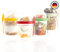 TYA I Müslibecher to go mit Deckel, 4-er Set 500 ml Joghurt Becher mit Löffel zum Frühstück,%100 BPA FREI, Obstbehalter für Overnight Oats, Mini Müsli Schüssel, Meal Prep Box