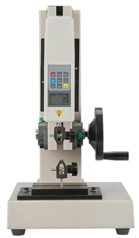 MObyat Digitaler Kraftprüfstand, 1000 N Push-Pull-Messgerät Mit 5 Klemmen, Hub 0–180 Mm/Klemmöffnung: 0–10 Mm/Datenausgang, Für Laborspannungstests