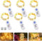 LED Lichterkette Batterie mit Timer, 6 Stk 2M 20LED Micro Batterie-betrieben Kupfer Drahtlichterkette Weihnachtsbeleuchtung für Zimmer, Innen, Weihnachten, Außen, Party, Hochzeit, DIY