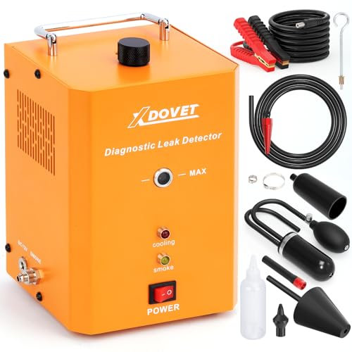 XDOVET Machine à fumée Automatique avec Pompe à air intégrée, Testeur de fumée Professionnel pour Voitures, Outil de Diagnostic de fuites de véhicules pour Les Tests de Vide