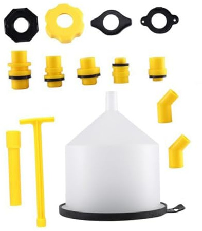 Gatuida Car Radiator Coolant Filling Funnel No-spill Design Oil Funnel Kit for Coolant Fill Automotive Tool for and Radiator Flush