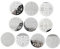 minkissy 1 Satz Nailart Stamping Platten Nailart Zubehör Nagel Schablone Silber Schneeflocke Nagel Stamping Platte Edelstahl 10 Blatt