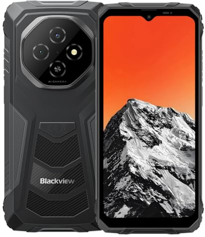 Blackview Fort 1 | 6,56 HD+ 90Hz | 18GB RAM + 256GB (2TB) | Schwarz | Android 15 | Robuste Bauweise | 16MP + 8MP Kamera | 10000mAh | NFC | Dual SIM | IP68/IP69K | 2 Jahre Garantie